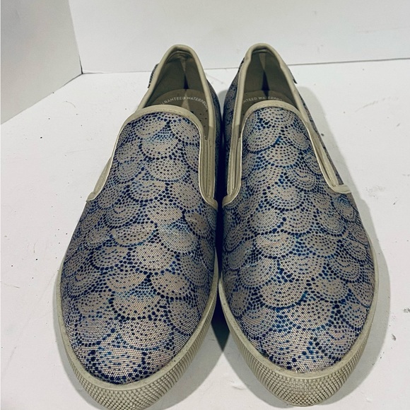 Cougar Shoes - New Cougar Women's Waterproof LULA Shoes Beige Blue Dots Circles Sz 10